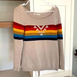Old Navy Striped Aztec Styled Sweater